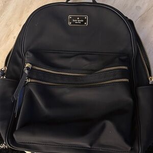 Kate Spade Black Bag with Gold Accents
